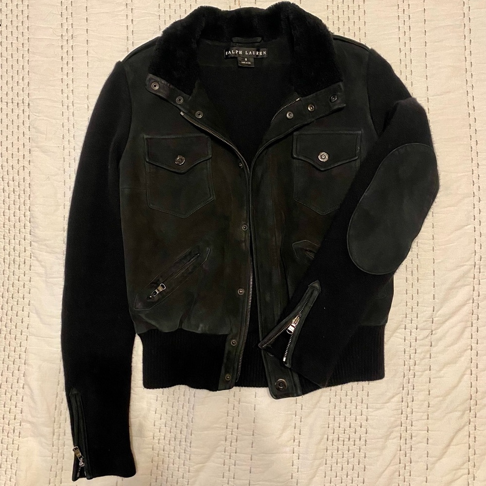 Ralph Lauren Black Label goat leather jacket